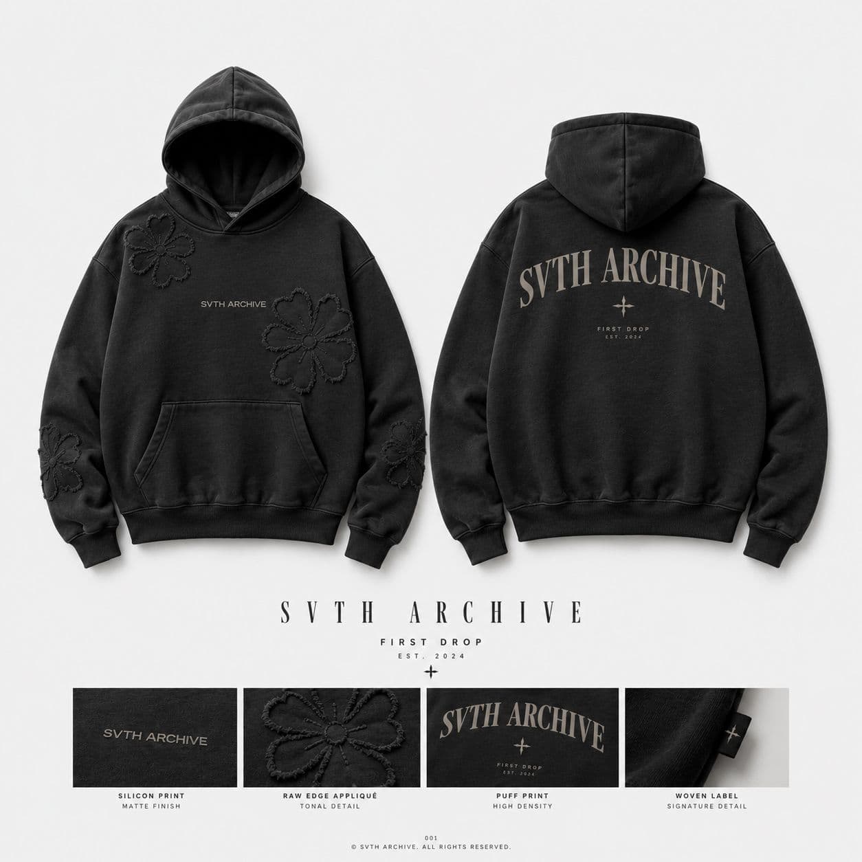 Bloom Hoodie — Black